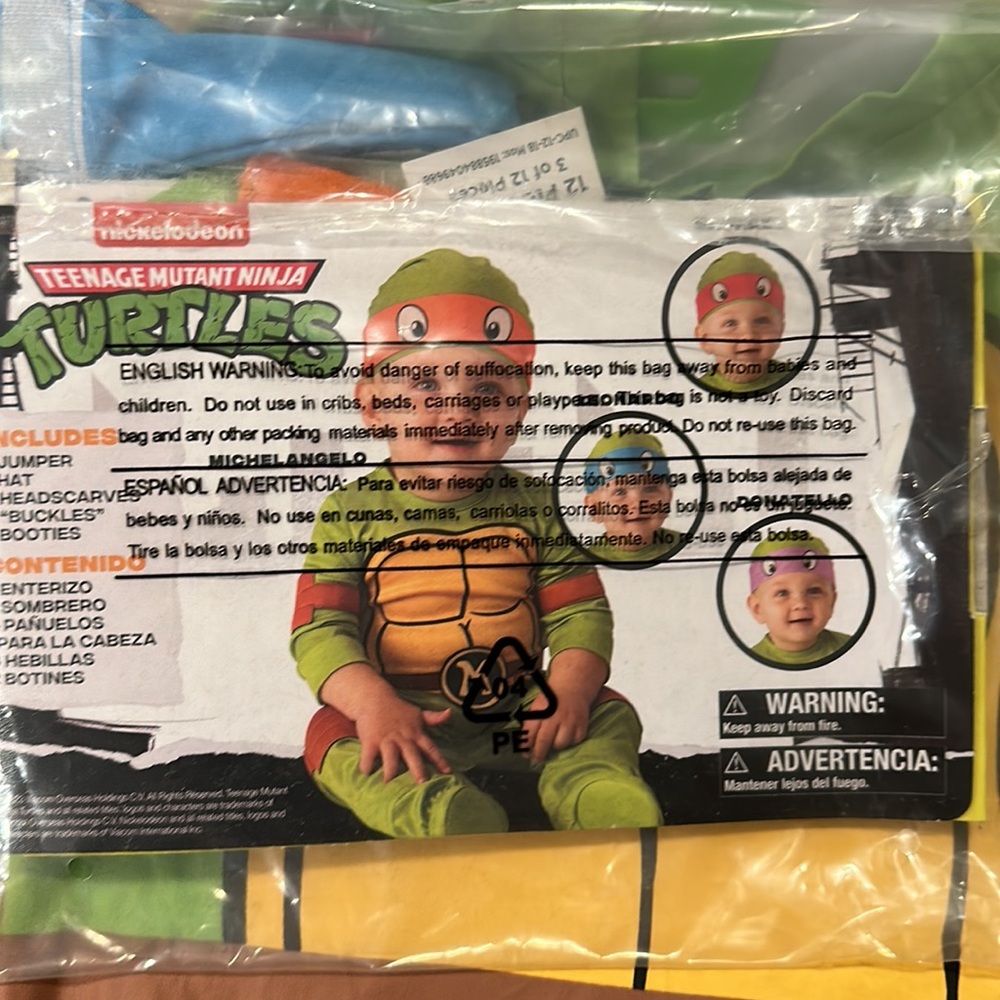 Toddlers ninja turtle Halloween costume - Picture 2 of 4